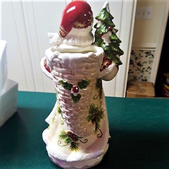 Vintage Cracker Barrel "Season of Peace" Decorative Santa Vase NWT HARD TO FIND - Picture 7 of 16